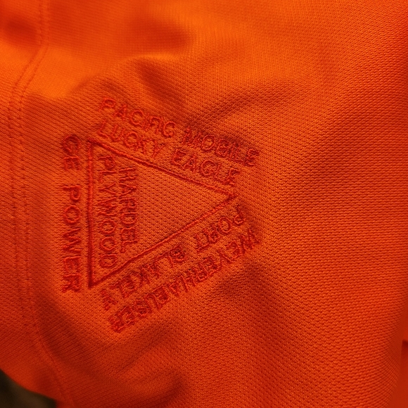 Nike Golf Dri-Fit Performance Men’s Size L Orange Short Sleeve Polo Shirt* - Picture 6 of 9